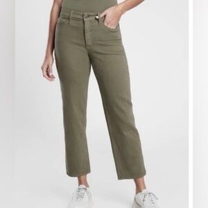 Athleta Flex Cropped Straight Leg Jeans Size 6